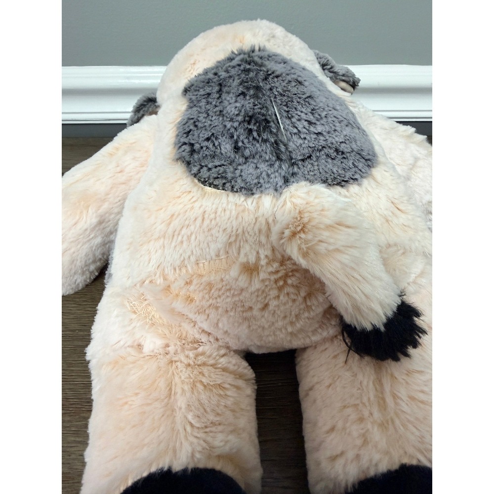 Teddy Mountain Cow Plush Stuffed Animal Cream Grey Spotted Farm Toy 16 inch - Picture 5 of 6